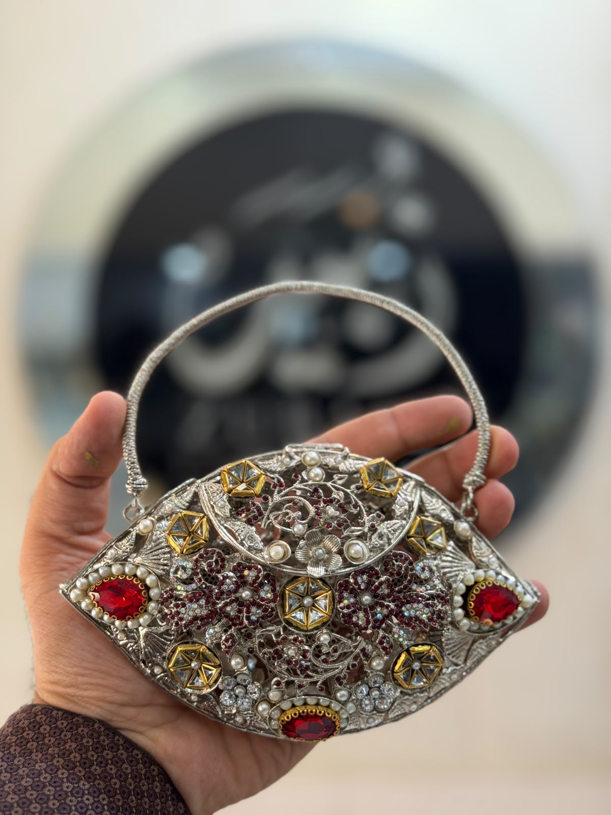 Stylish Kundan Turkish Designer Clutch_New Arrival_ Design 10