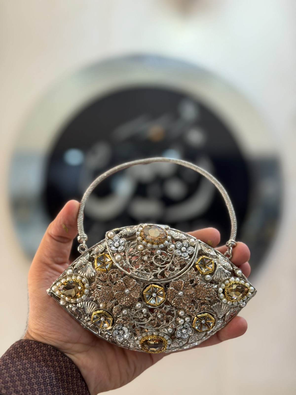 Stylish Kundan Turkish Designer Clutch_New Arrival_ Design 11