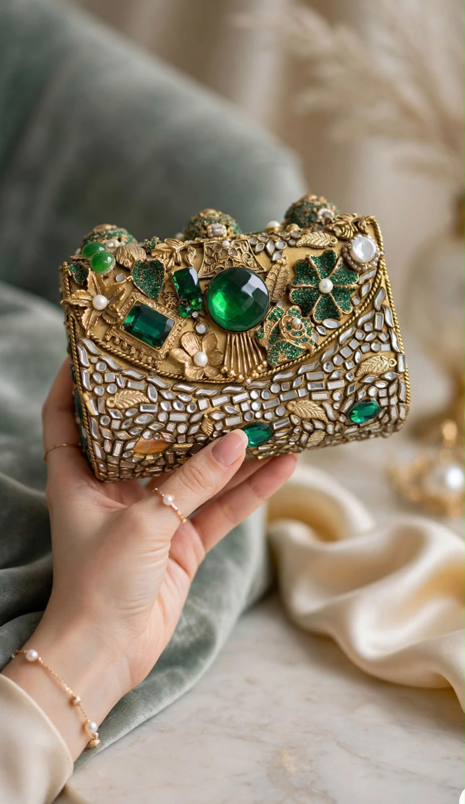 Stylish Kundan Turkish Designer Clutch_New Arrival_ Design 1