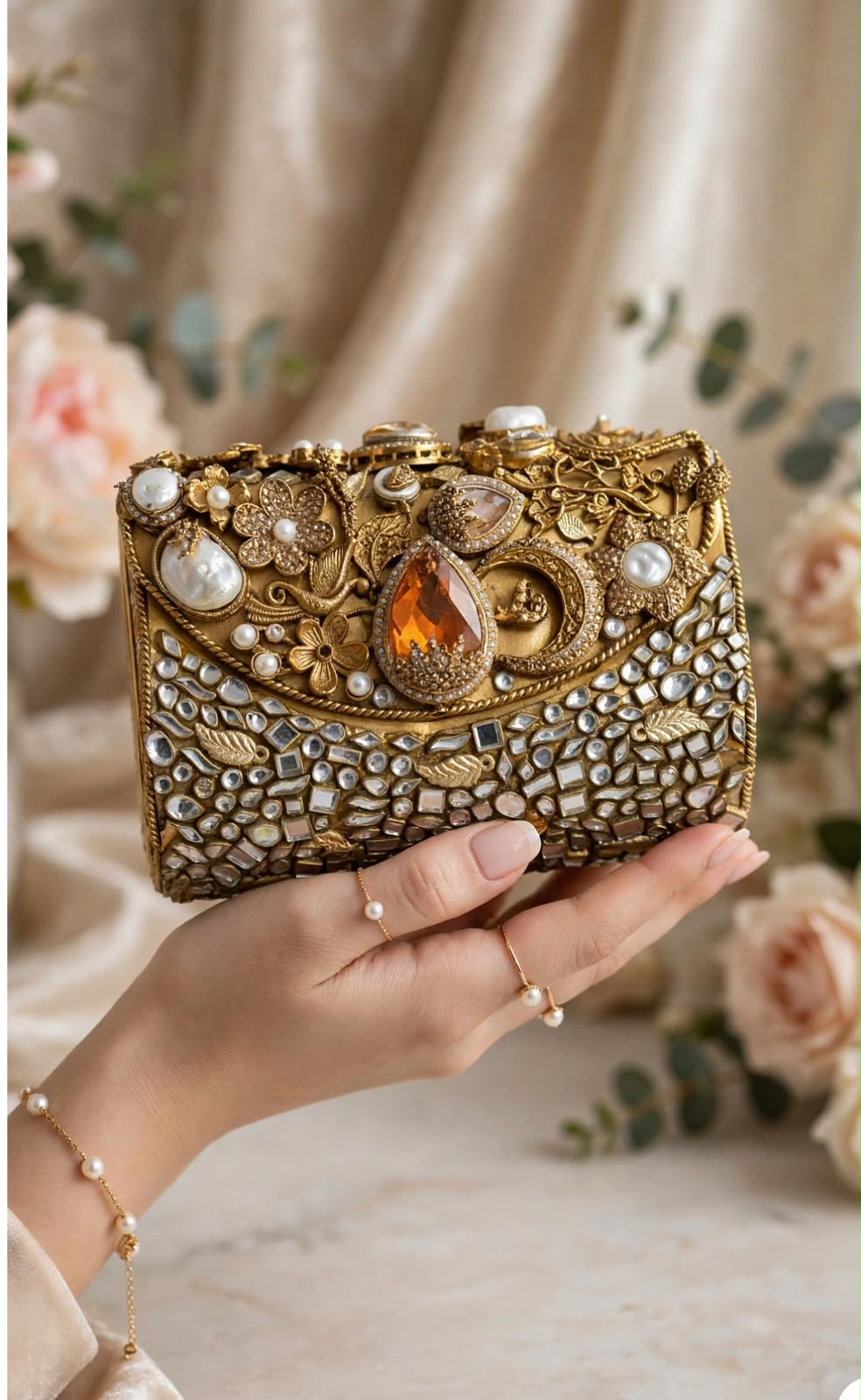 Stylish Kundan Turkish Designer Clutch_New Arrival_ Design 2