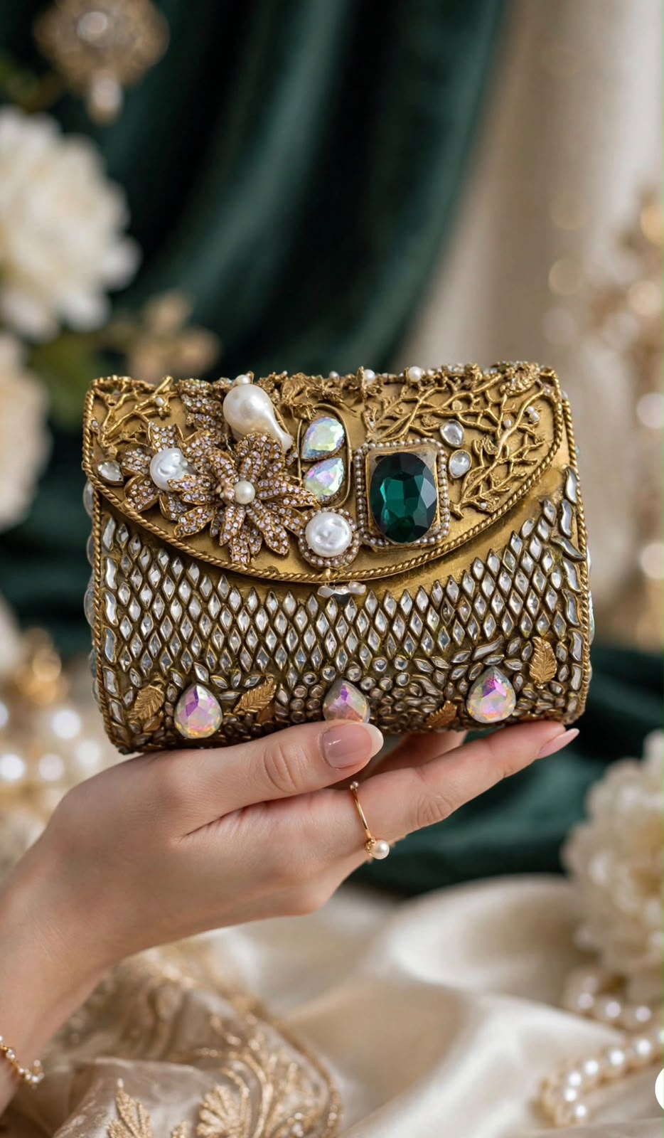 Stylish Kundan Turkish Designer Clutch_New Arrival_ Design 3