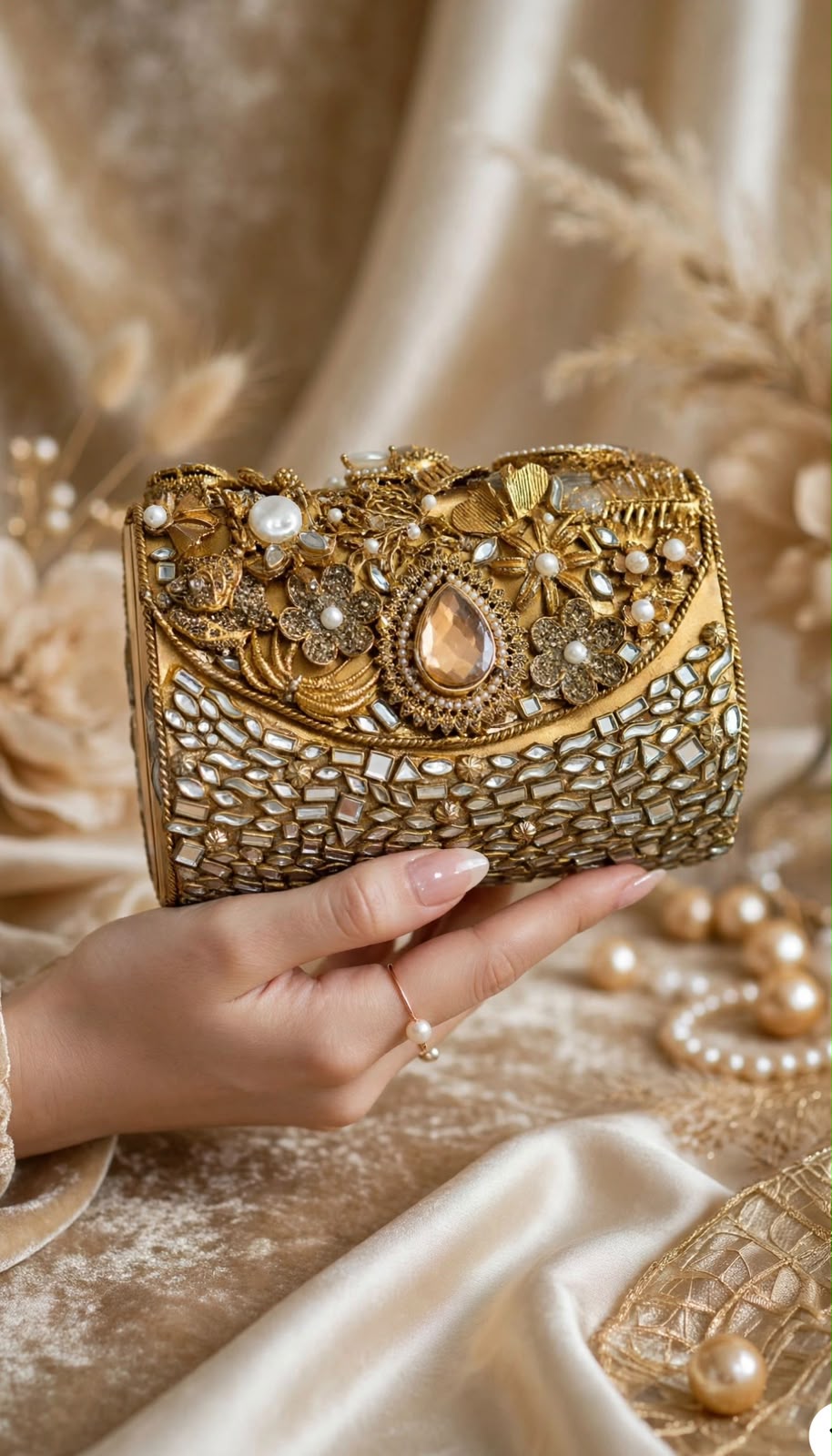 Stylish Kundan Turkish Designer Clutch_New Arrival_ Design 4