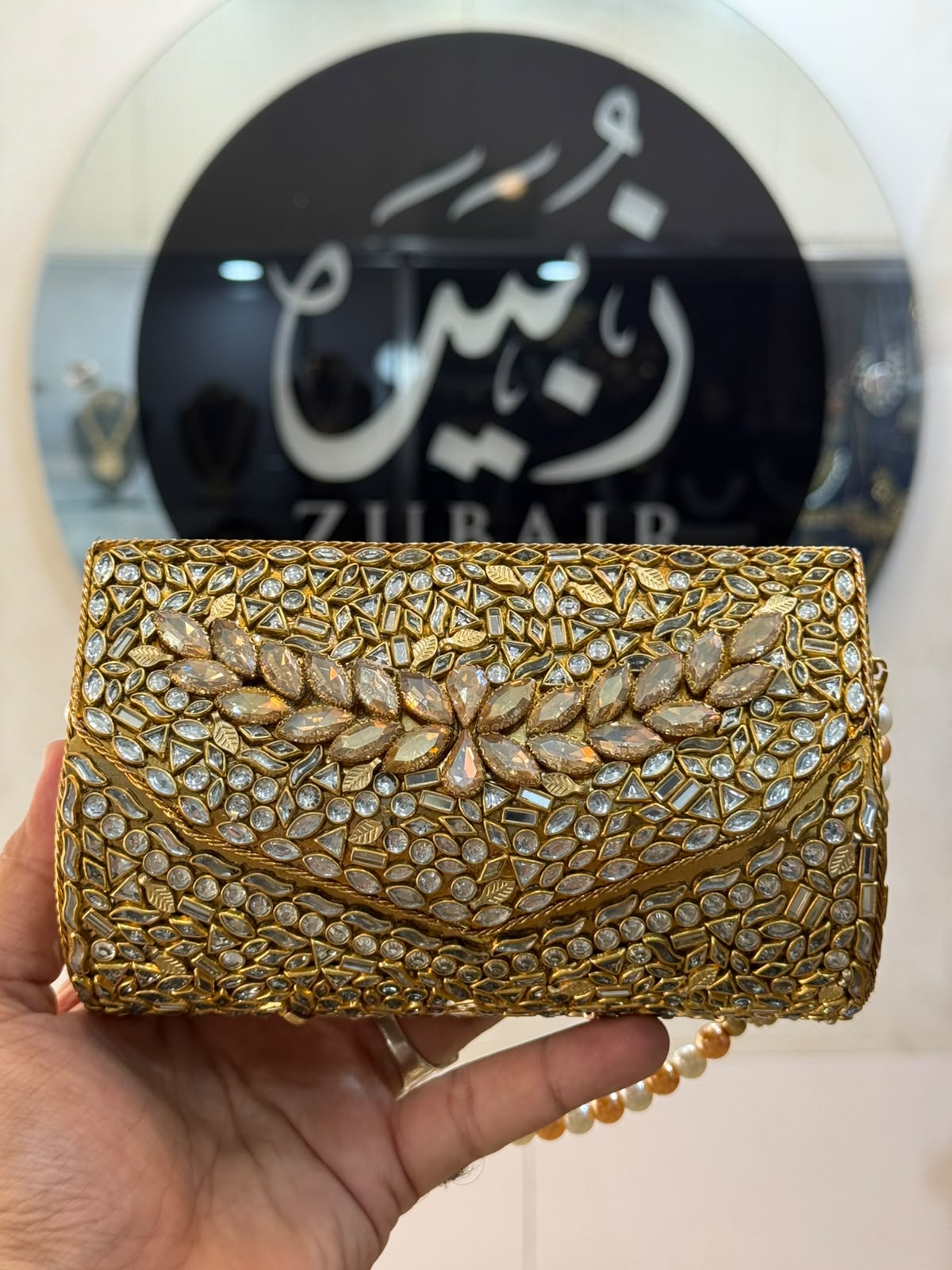 Stylish Kundan Turkish Designer Clutch_New Arrival_ Design 1