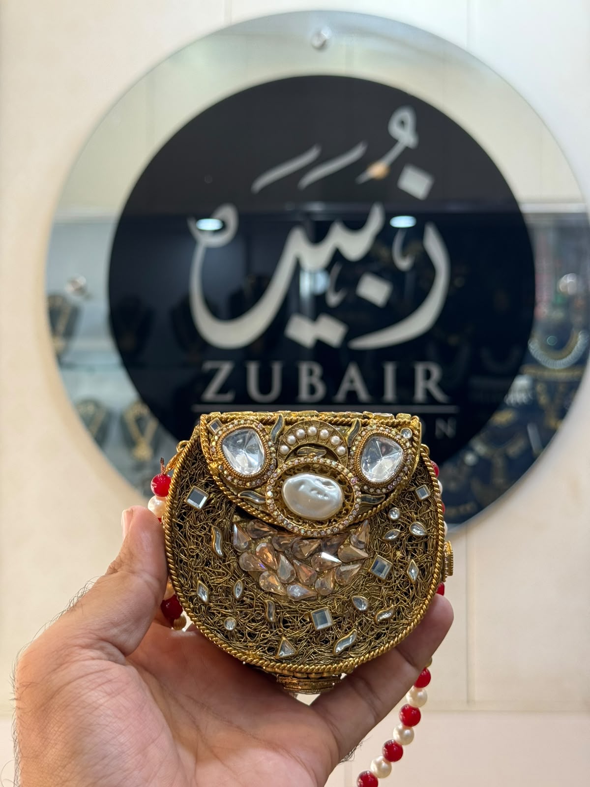Stylish Kundan Turkish Designer Clutch_Small Size_New Arrival_ Design 2