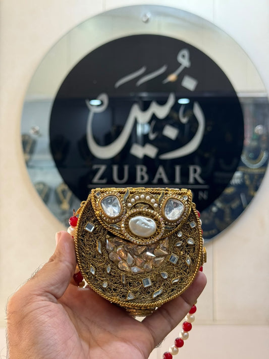 Stylish Kundan Turkish Designer Clutch_Small Size_New Arrival_ Design 2