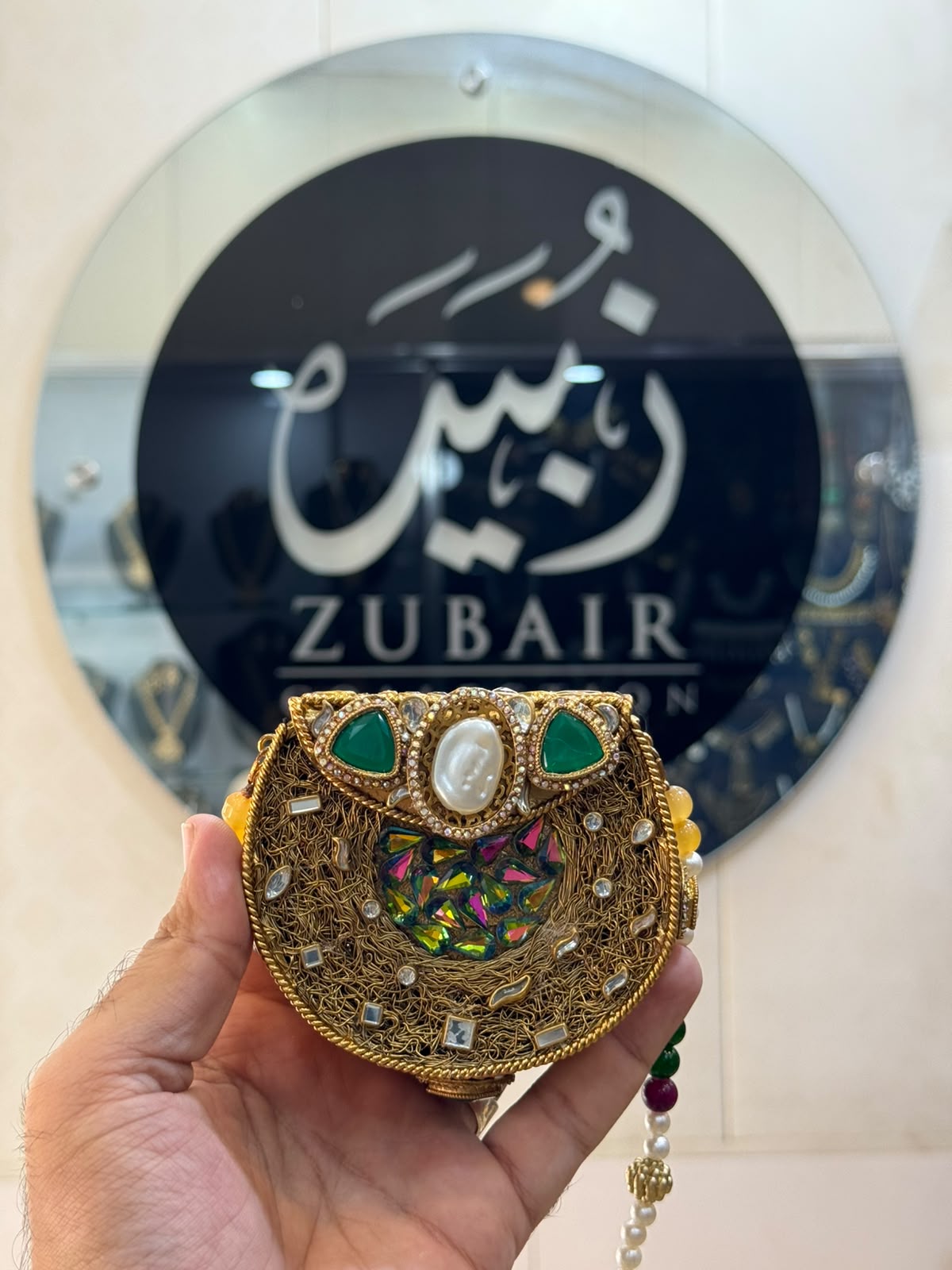 Stylish Kundan Turkish Designer Clutch_Small Size_New Arrival_ Design 3