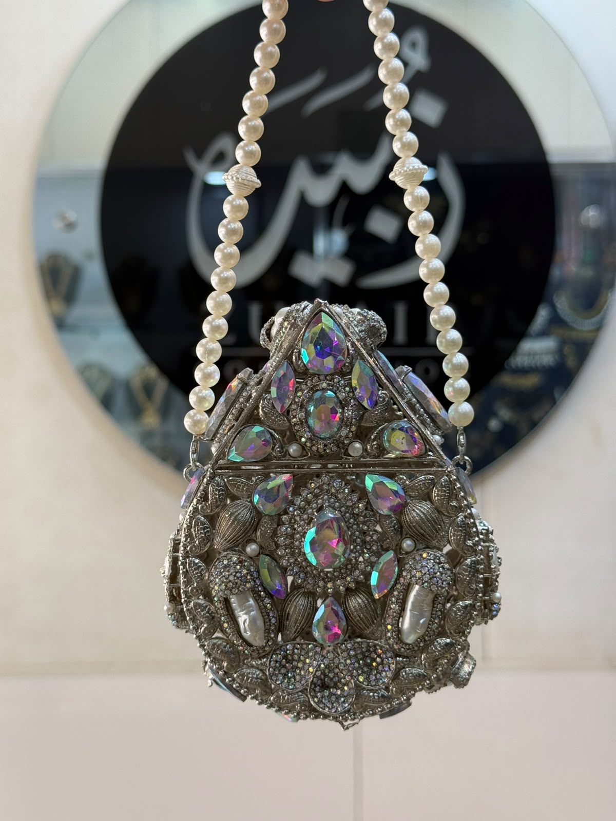 Stylish Kundan Turkish Designer Clutch_Medium Size_New Arrival_ Design 3