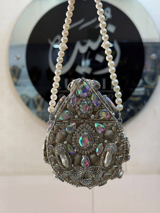 Stylish Kundan Turkish Designer Clutch_Medium Size_New Arrival_ Design 3