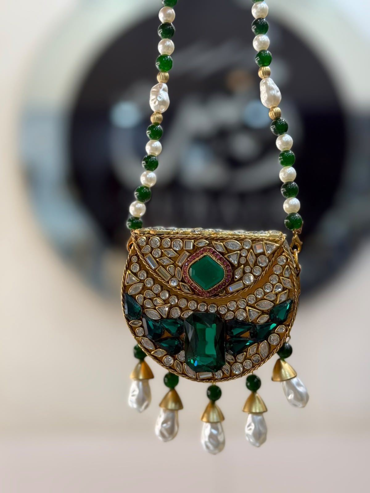 Stylish Kundan Turkish Designer Clutch_Small Size_New Arrival_ Design 7
