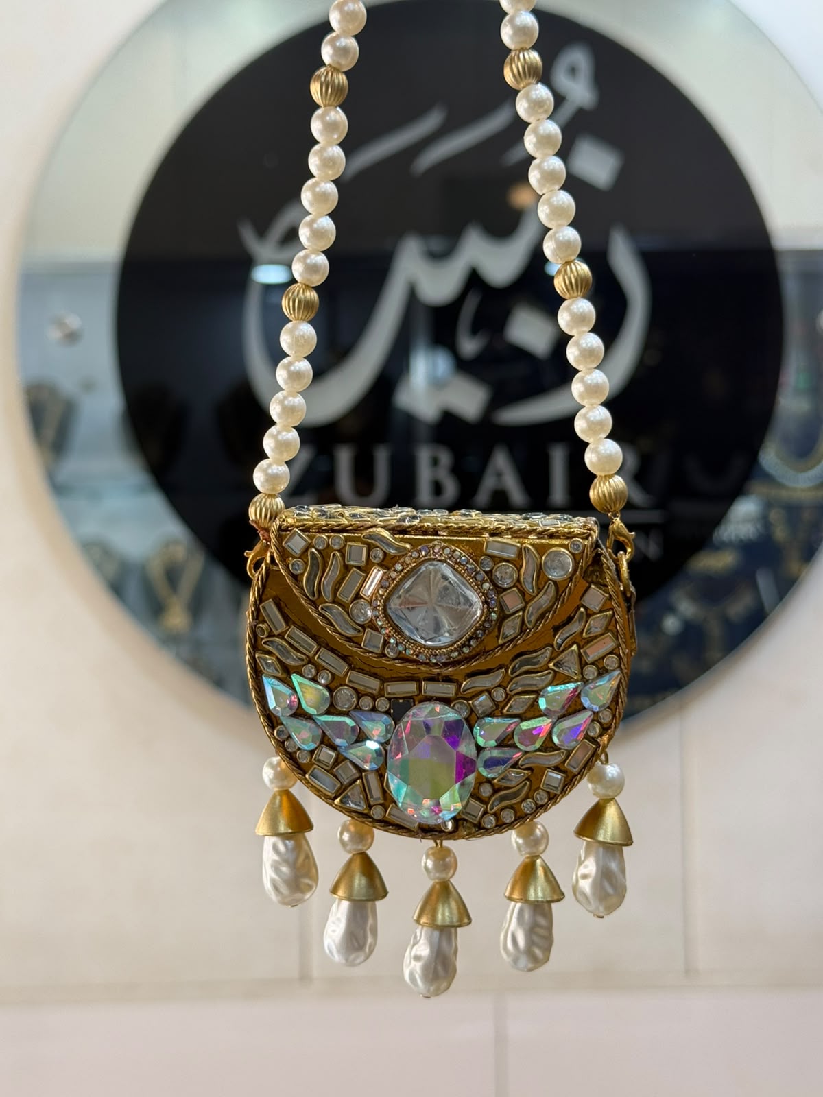 Stylish Kundan Turkish Designer Clutch_Small Size_New Arrival_ Design 10