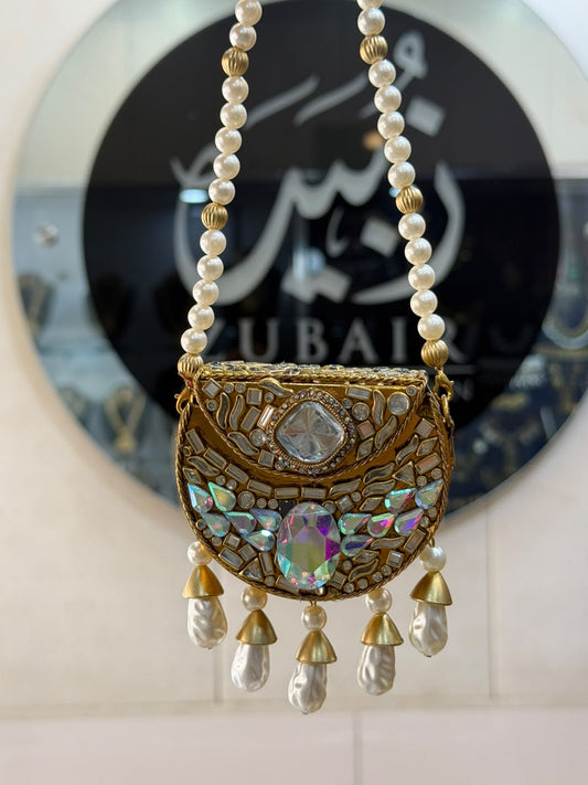 Stylish Kundan Turkish Designer Clutch_Small Size_New Arrival_ Design 10