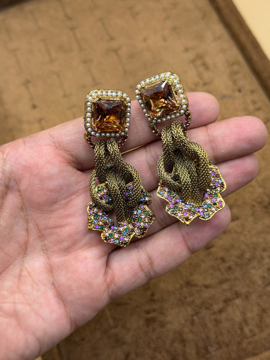 Royal Turkish Designer EarRings | Wedding Collection – New Arrival