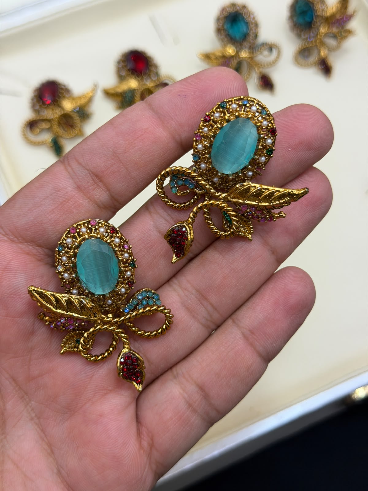 Royal Turkish Designer EarRings | Wedding Collection – New Arrival