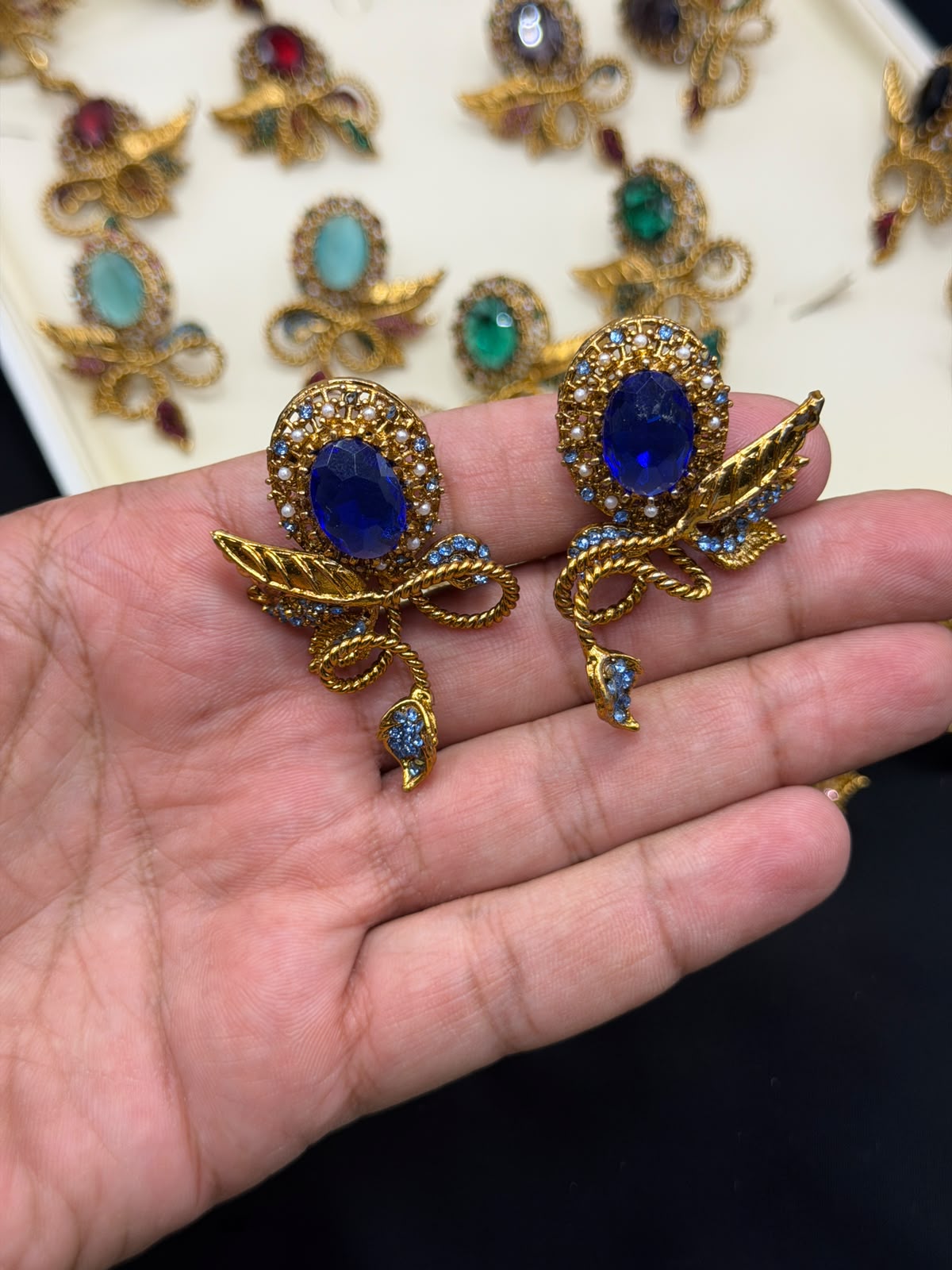 Royal Turkish Designer EarRings | Wedding Collection – New Arrival