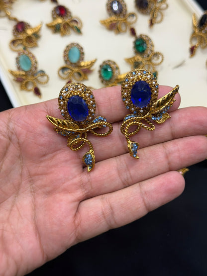 Royal Turkish Designer EarRings | Wedding Collection – New Arrival