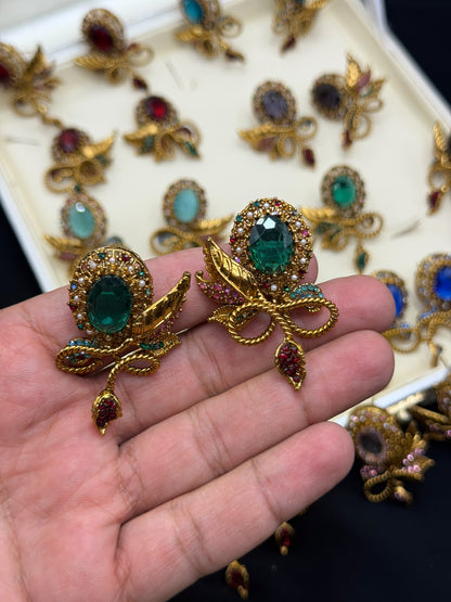 Royal Turkish Designer EarRings | Wedding Collection – New Arrival