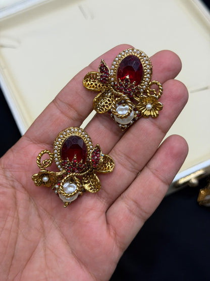 Royal Turkish Designer EarRings | Wedding Collection – New Arrival