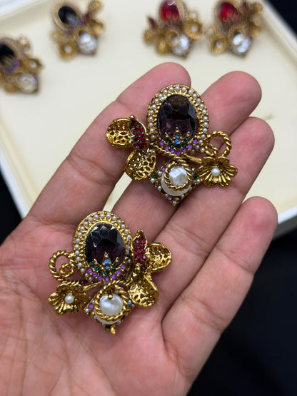 Royal Turkish Designer EarRings | Wedding Collection – New Arrival