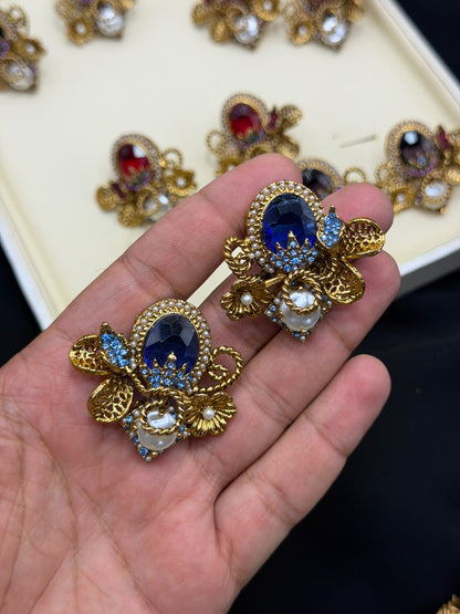 Royal Turkish Designer EarRings | Wedding Collection – New Arrival