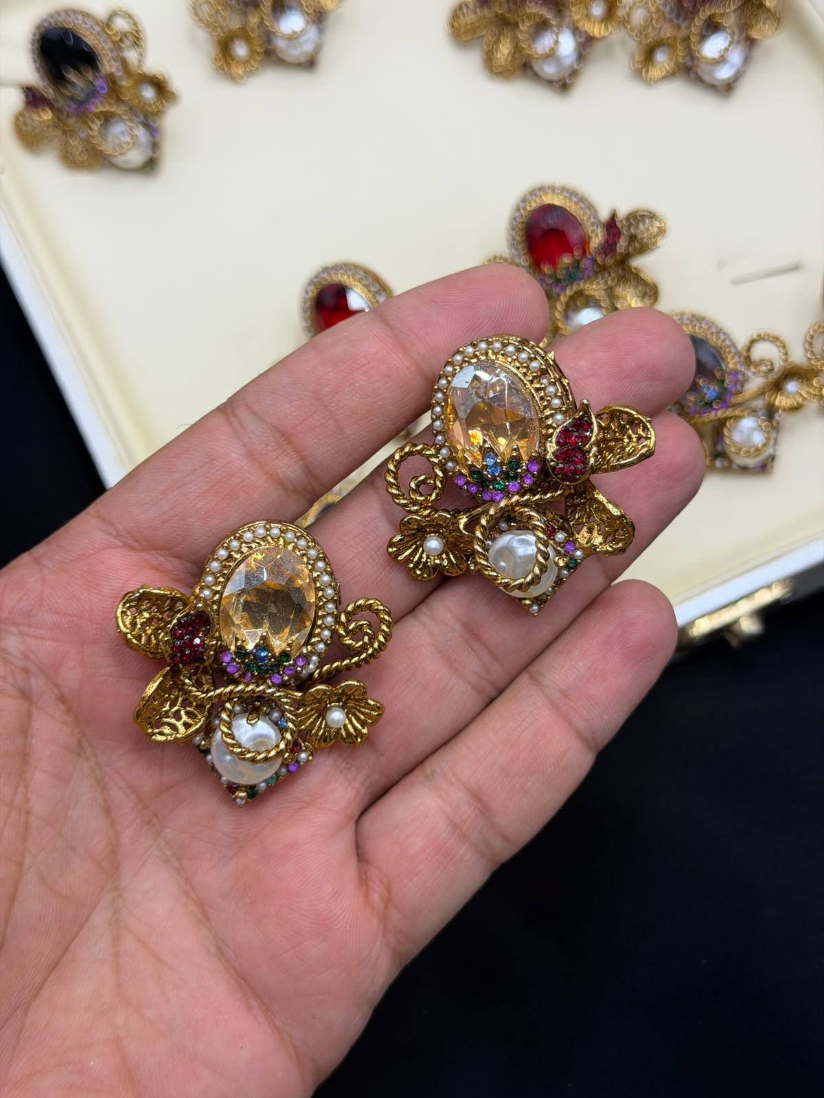 Royal Turkish Designer EarRings | Wedding Collection – New Arrival