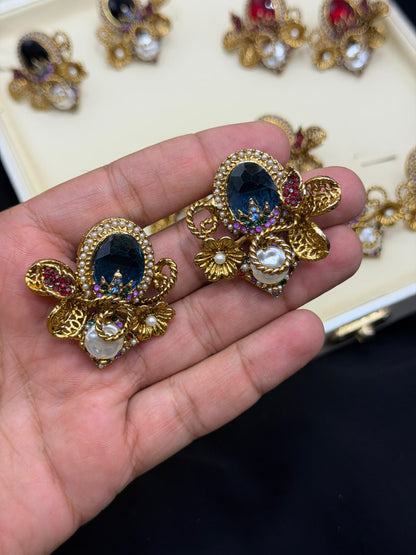 Royal Turkish Designer EarRings | Wedding Collection – New Arrival