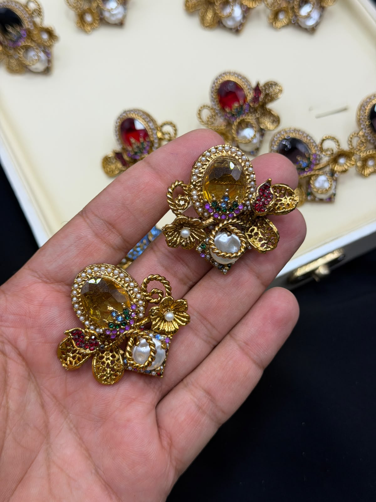 Royal Turkish Designer EarRings | Wedding Collection – New Arrival