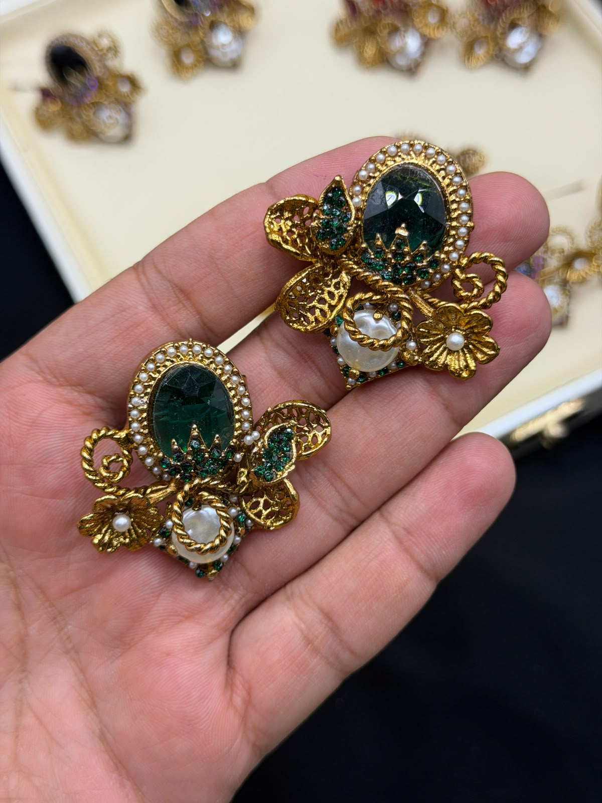 Royal Turkish Designer EarRings | Wedding Collection – New Arrival