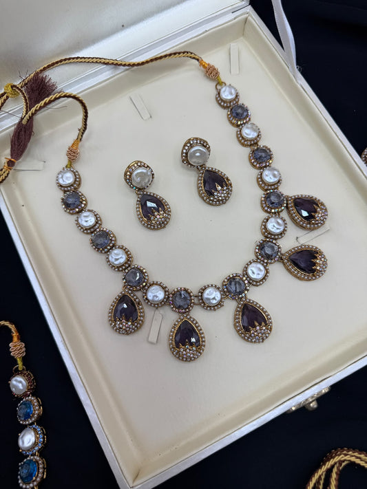 Royal Turkish Designer Necklace Set | Wedding Collection – New Arrival 1