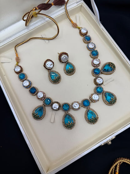 Royal Turkish Designer Necklace Set | Wedding Collection – New Arrival 1