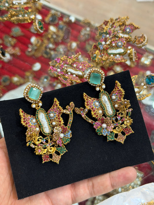 Royal Turkish Designer EarRings | Wedding Collection – New Arrival