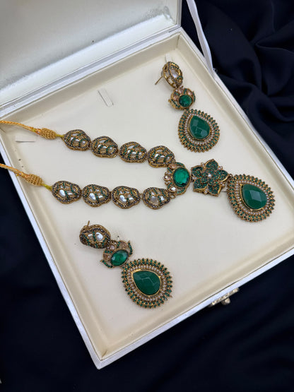 Royal Turkish Designer Neckalce Set | Wedding Collection – Design 7