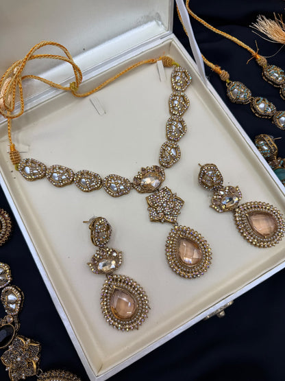Royal Turkish Designer Neckalce Set | Wedding Collection – Design 7