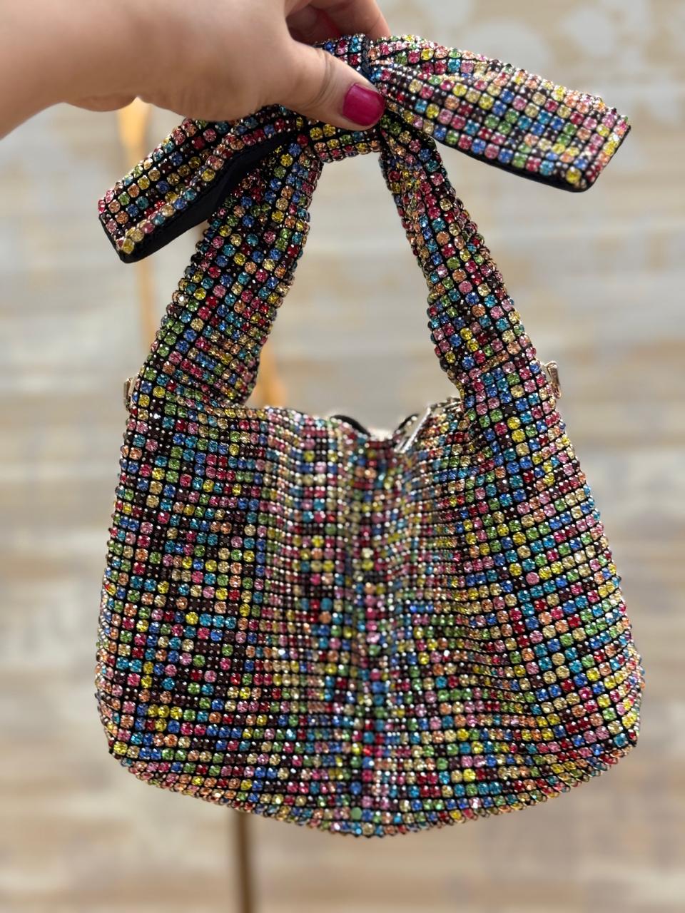 Beautiful Luxury Silver Zircon Bag- New Arrival