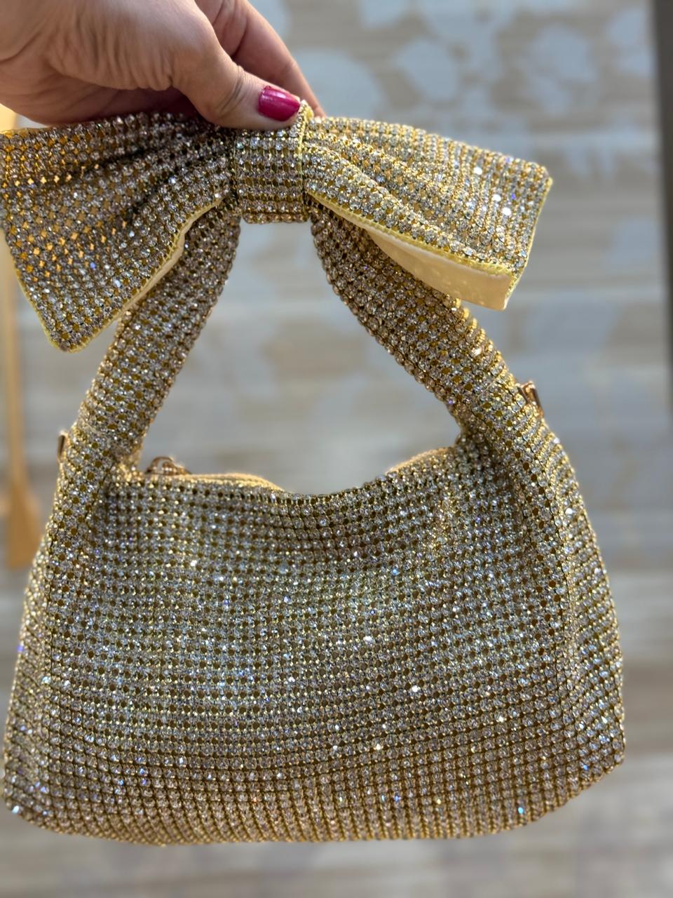 Beautiful Luxury Silver Zircon Bag- New Arrival