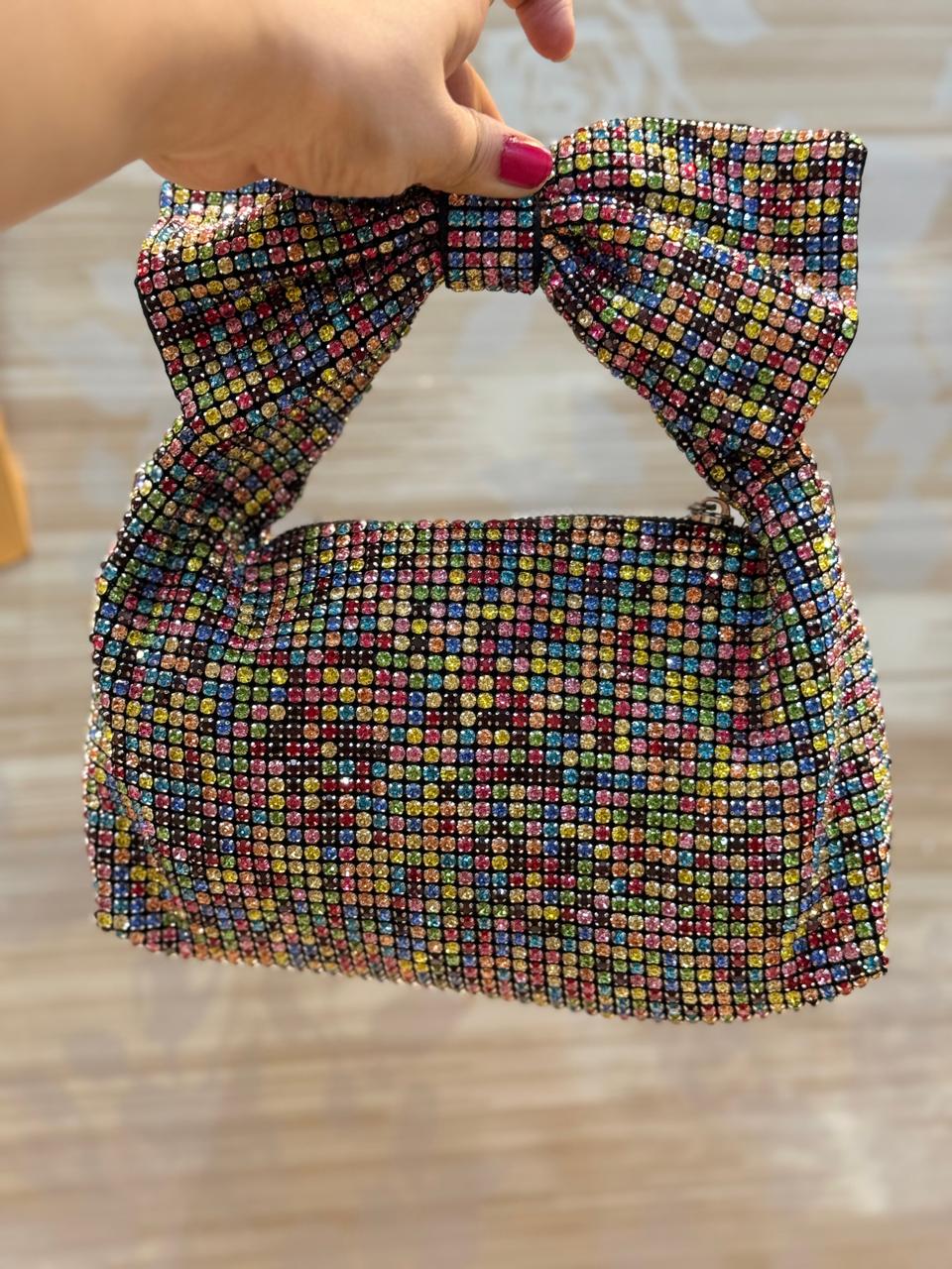 Beautiful Luxury Silver Zircon Bag- New Arrival