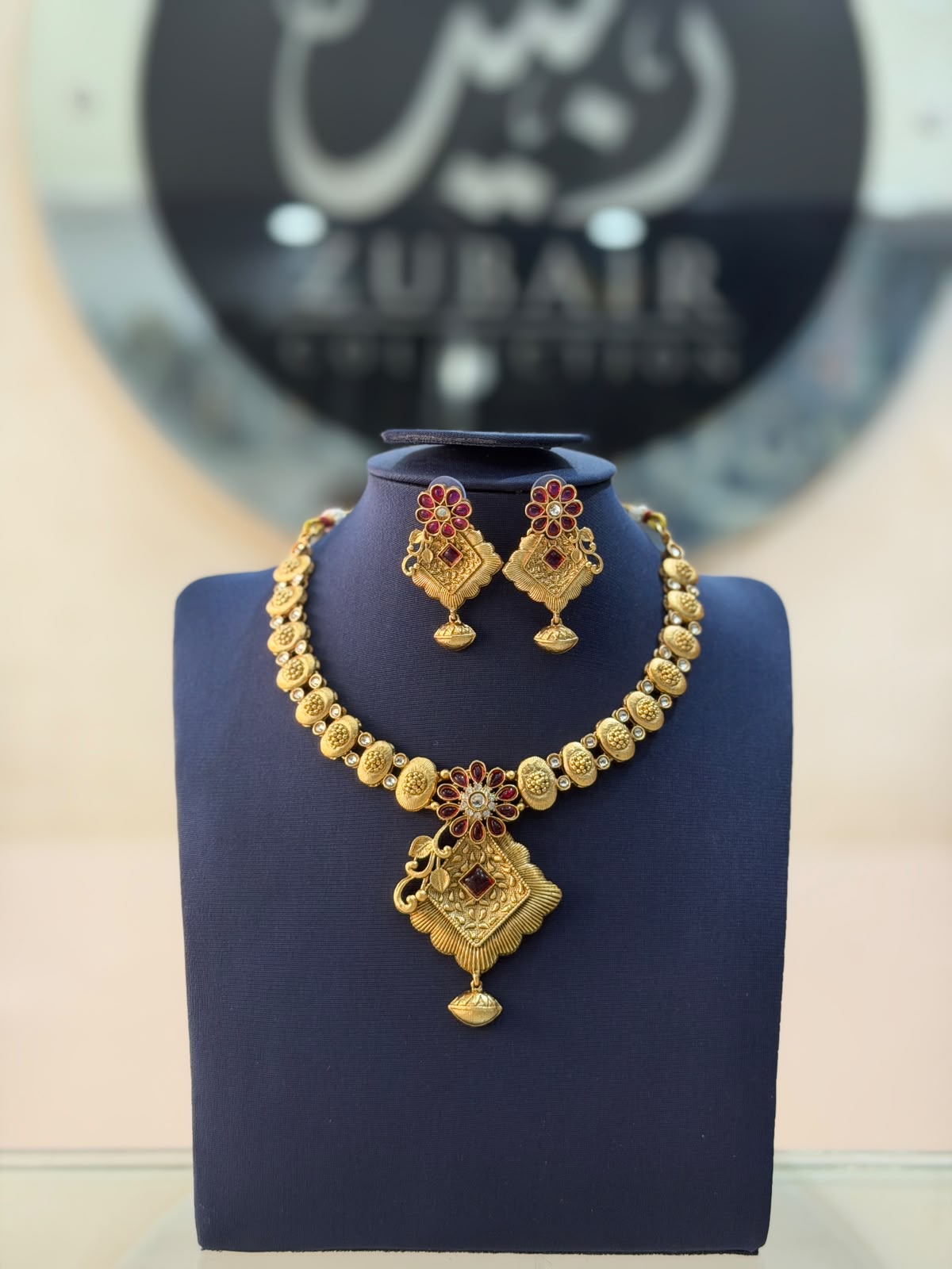 Royal Golden Rajwadi Choker Set – Bridal Necklace & Earrings | Wedding Collection | New Arrival 3