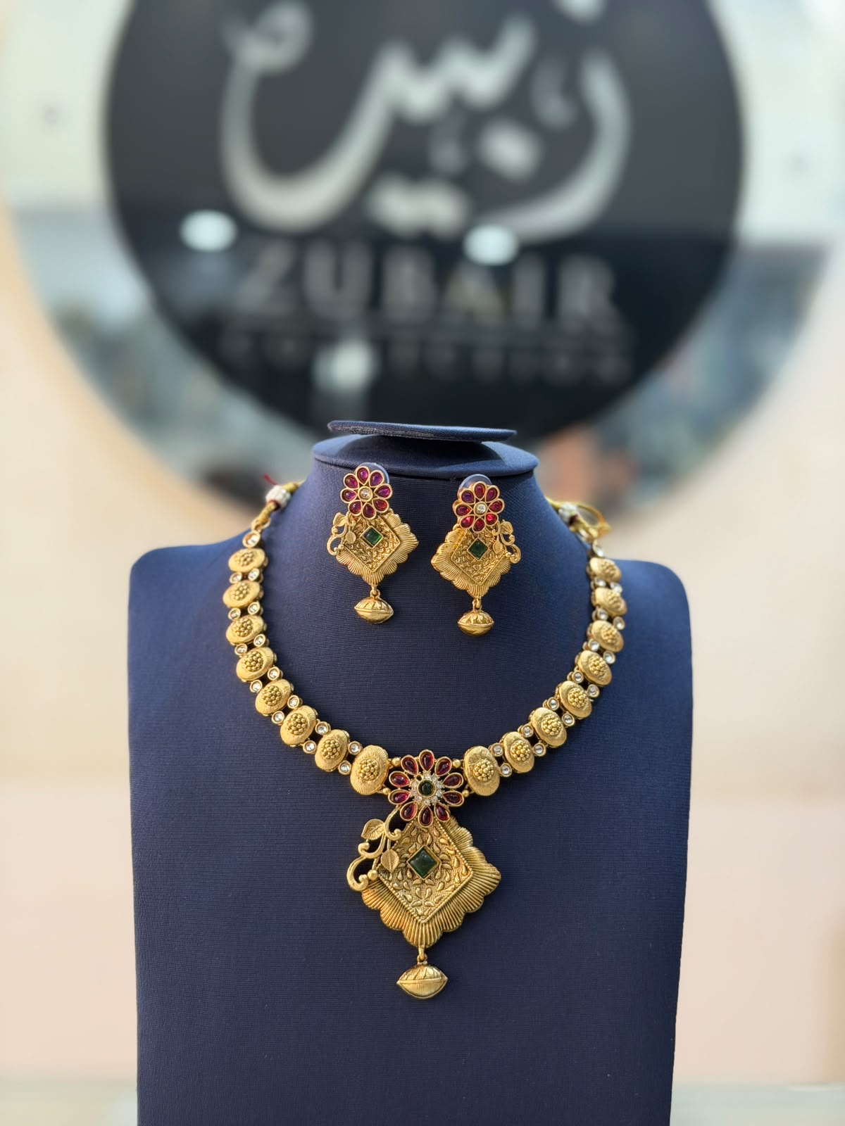 Royal Golden Rajwadi Choker Set – Bridal Necklace & Earrings | Wedding Collection | New Arrival 3