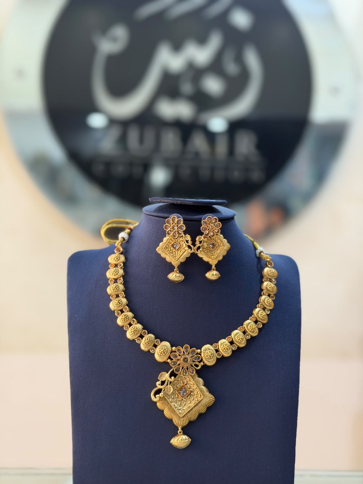 Royal Golden Rajwadi Choker Set – Bridal Necklace & Earrings | Wedding Collection | New Arrival 3