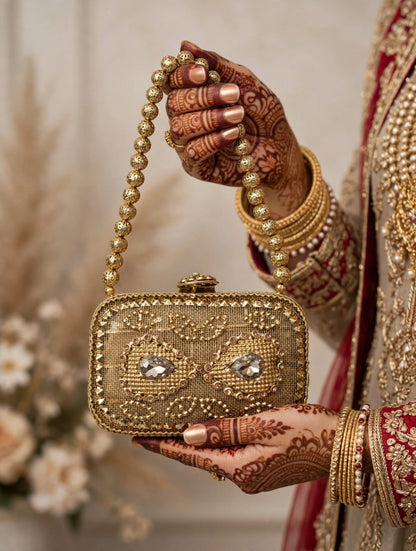 Luxury Golden Heer Collection Clutch_Small size_New Arrival_ Design 1