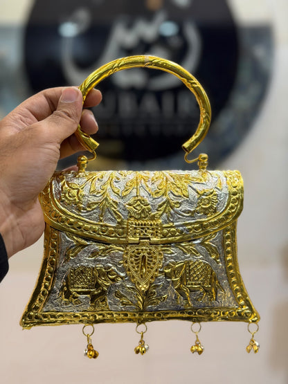 2Tune Luxury Traditional Indian Large Metal Clutch_New Arrival_ 4