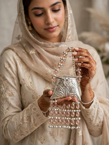 Stylish Indian Designer Metal Clutch_Mini Size_New Arrival