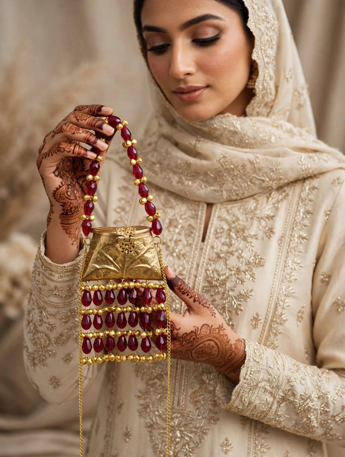 Stylish Indian Designer Metal Clutch_Mini Size_New Arrival