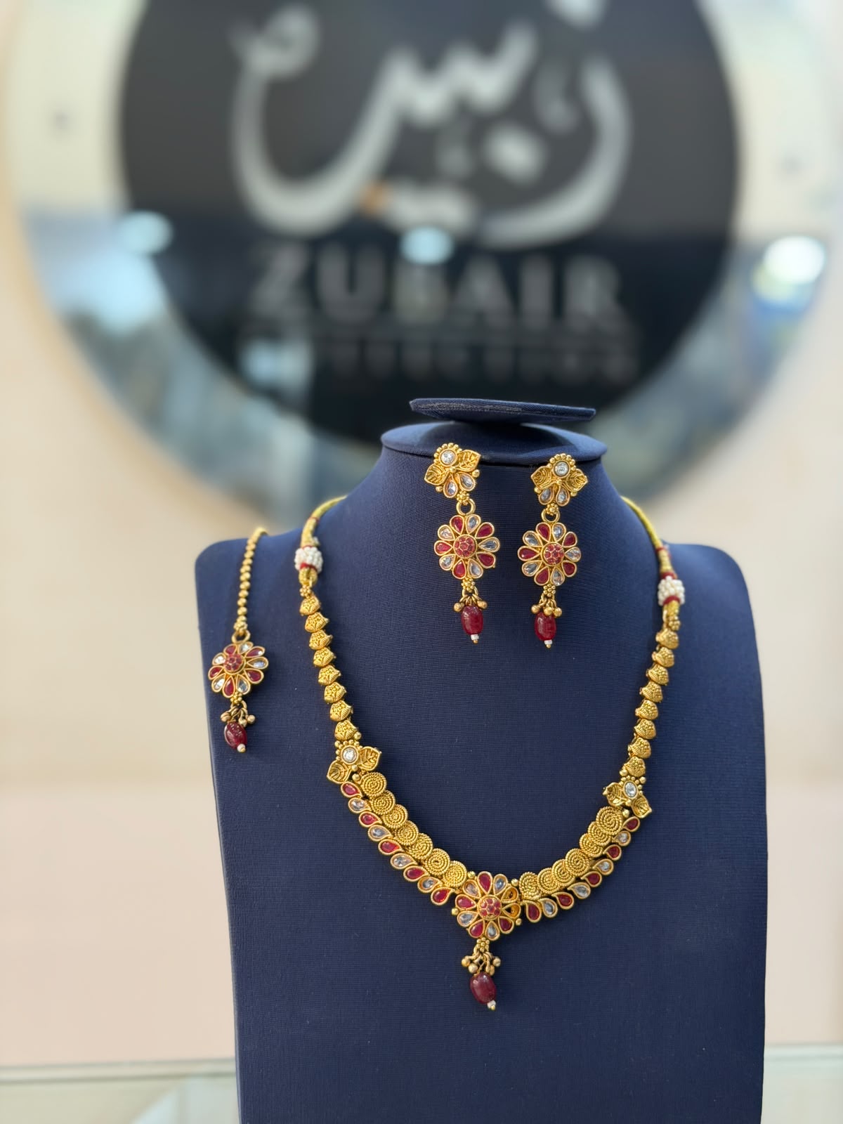Royal Golden Rajwadi Choker Set – Bridal Necklace & Earrings | Wedding Collection | New Arrival 8