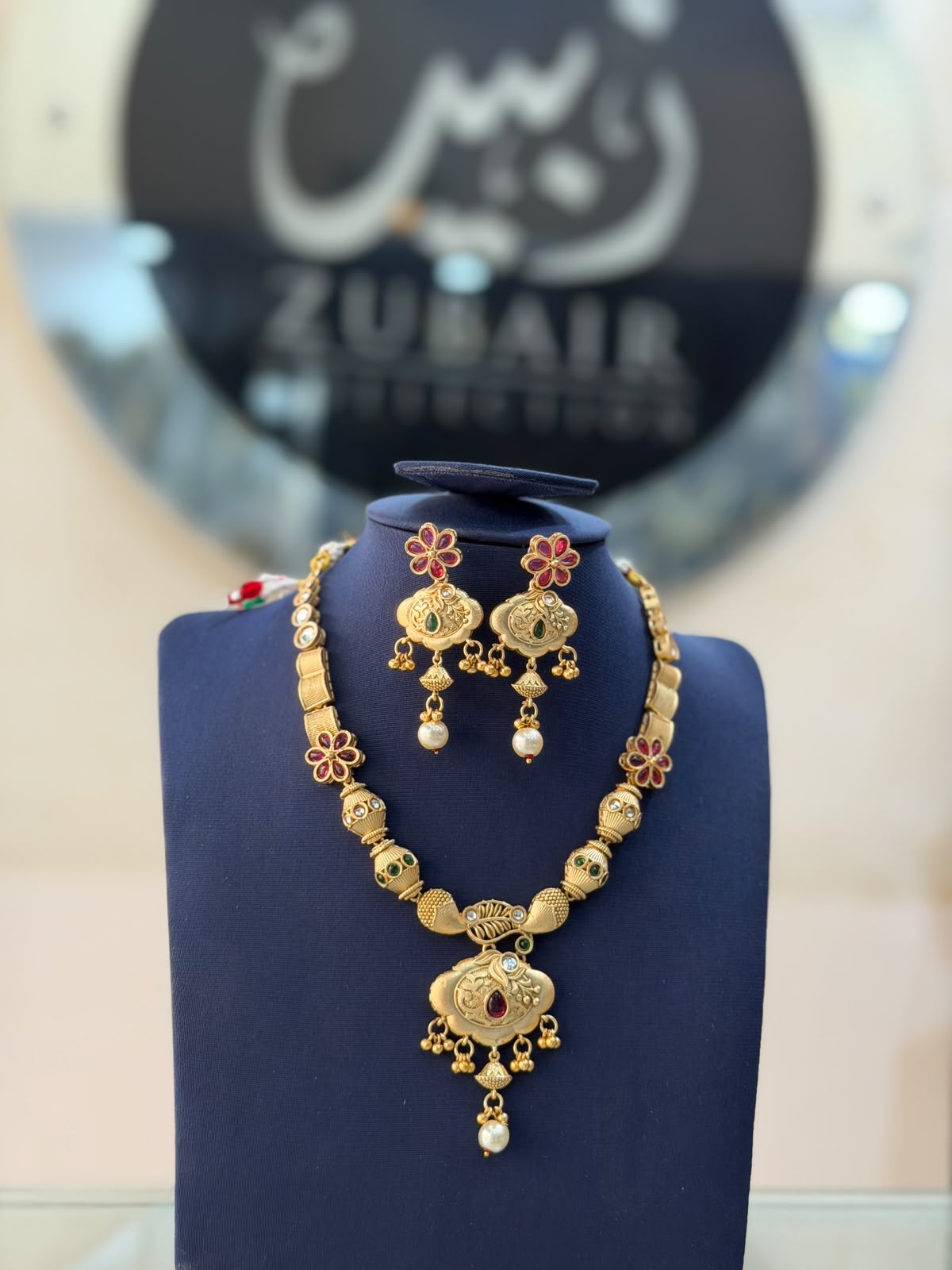 Royal Golden Rajwadi Choker Set – Bridal Necklace & Earrings | Wedding Collection | New Arrival 12