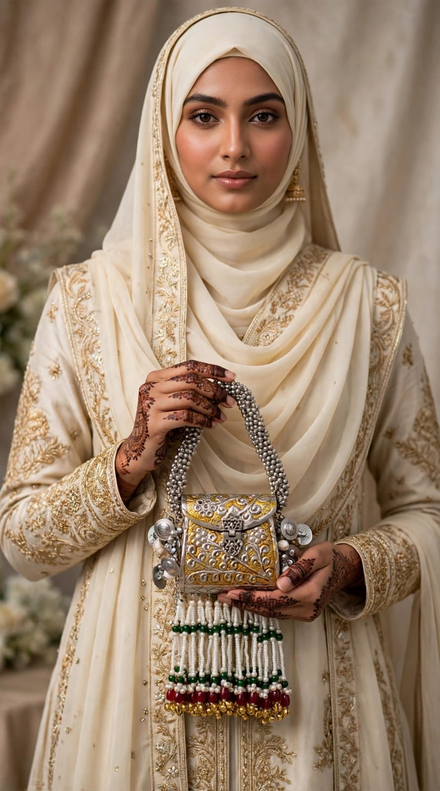 Stylish Indian Silver Designer Metal Clutch_Small Size_New Arrival