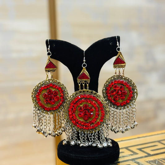 Afghani EarRings and Teeka