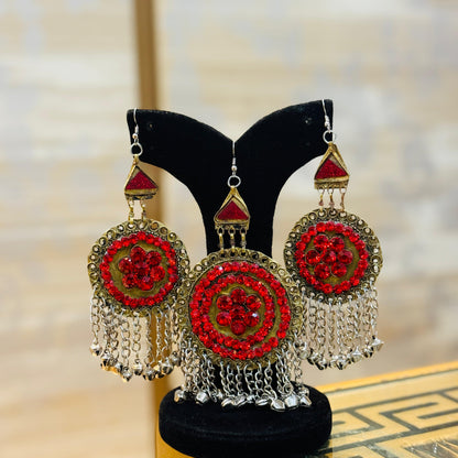 Afghani EarRings and Teeka