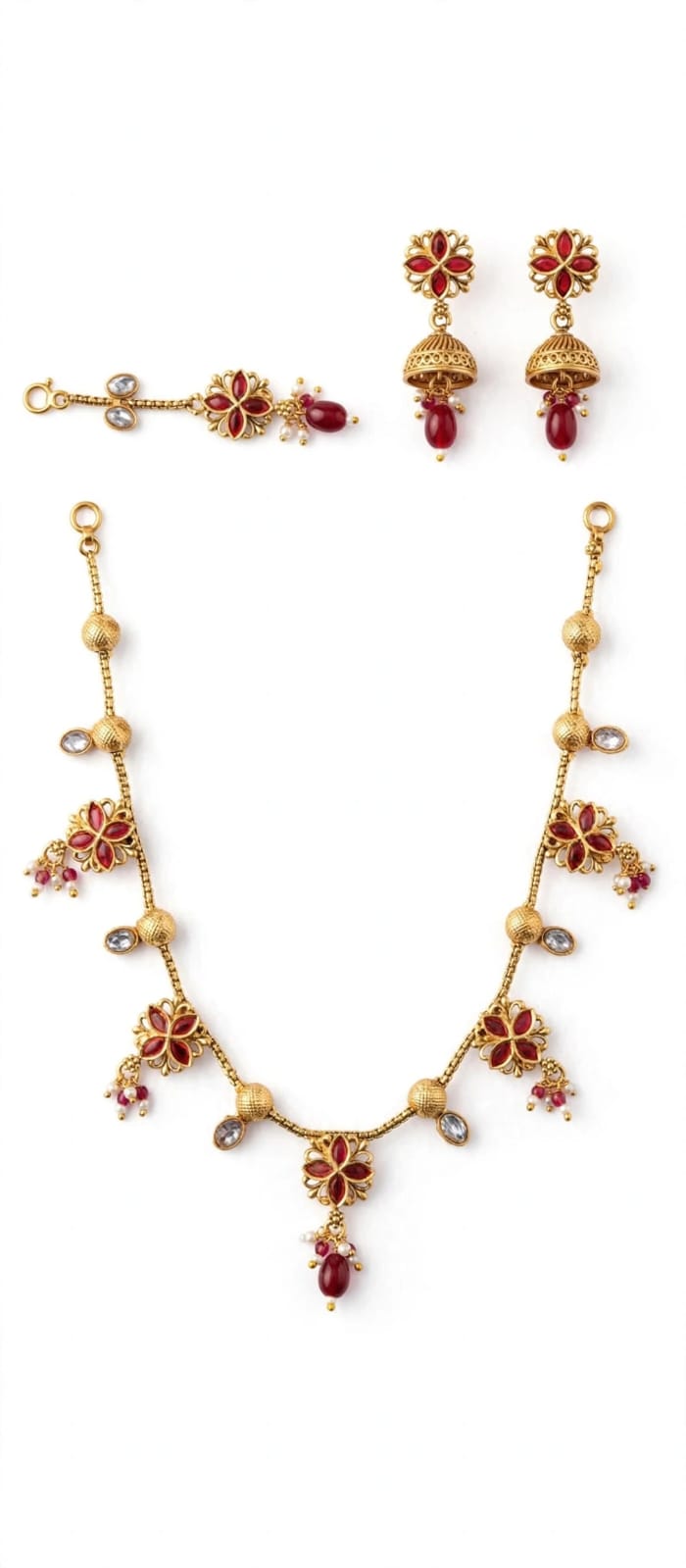 Royal Golden Rajwadi Choker Set – Bridal Necklace & Earrings | Wedding Collection | New Arrival 1