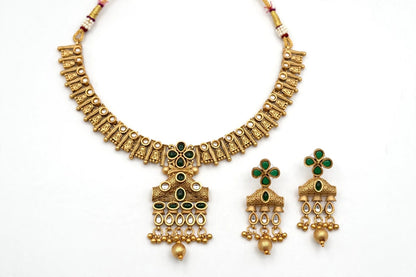 Royal Golden Rajwadi Choker Set – Bridal Necklace & Earrings | Wedding Collection | New Arrival 2