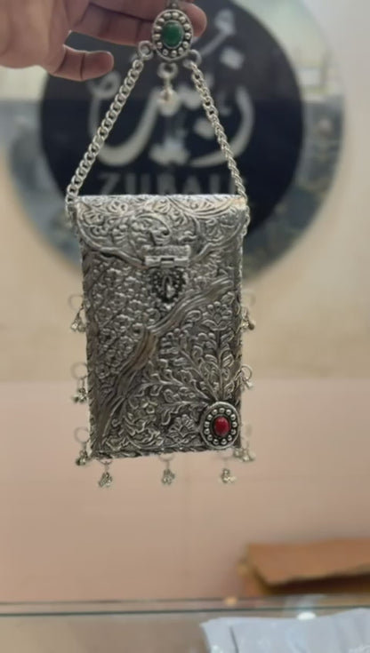 HandMade Luxury Silver Metal Clutch_ New Design 2